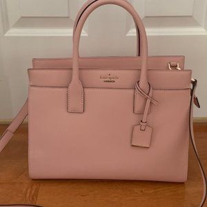 KATE SPADE Cameron Large Leather Satchel (Pink)